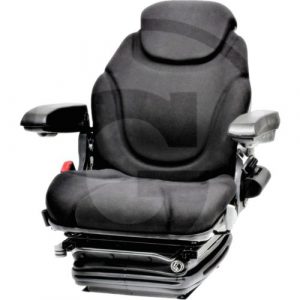 Asiento super confort 12V (Revestimiento de tela, negro)